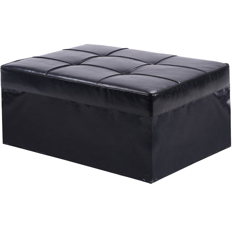 4 In 1 Sofa Bed Leather Modern Pull Out Sleeper Chair for Living Room Apartment Office