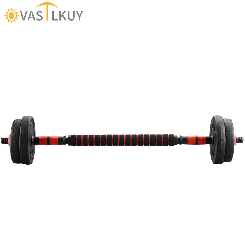 OVASTLKUY Exercise  Barbell Adjustable Weight 22LBS Strength Training Equipment