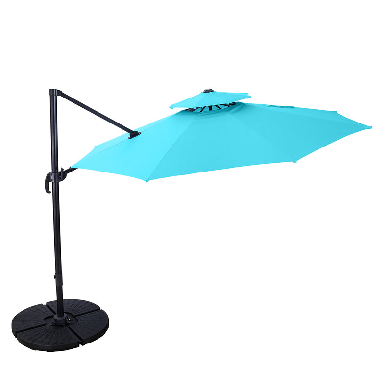 Ainfox 11ft Waterproof Outdoor Patio Umbrella w/Tilt Crank Garden Decoration