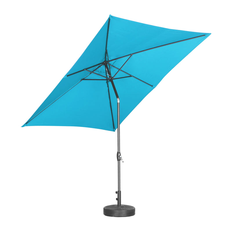 10ft x 6ft Rectangle Patio Umbrella with Tilt and Crank, Waterproof and Sun Shade Outdoor Umbrella