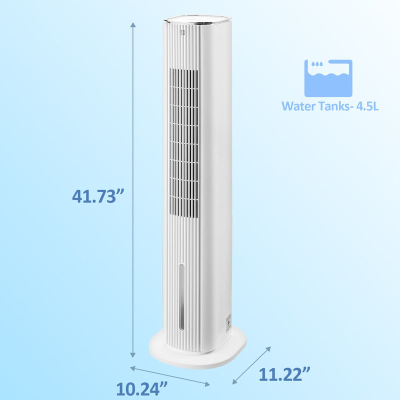 AINFOX Fan Oscillating Tower with Remote, 3 Speeds Option, LED Digital Screen, Quiet Cooling, 12h Timer 42 Inch