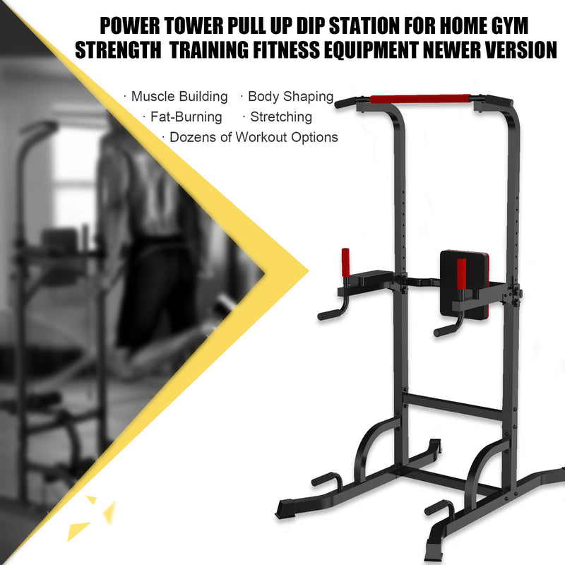 Ainfox Multi-Function Power Tower Dip Pull Up Station Workout Equipment for Home Gym Muscle Training Fitness Load 330LBS