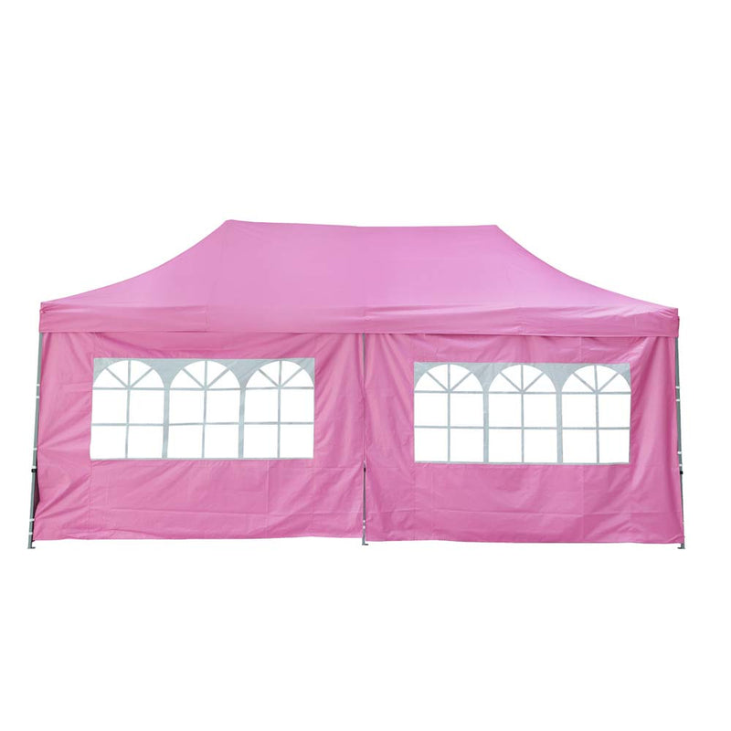 Ainfox 10x20Ft Pop up Canopy Tent, Party Heavy Duty Instant Gazebo with 4 Removable Sidewalls，4 Transparent Windows and 2 Zipper Doors