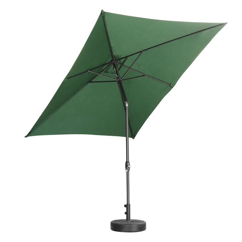 10ft x 6ft Rectangle Patio Umbrella with Tilt and Crank, Waterproof and Sun Shade Outdoor Umbrella